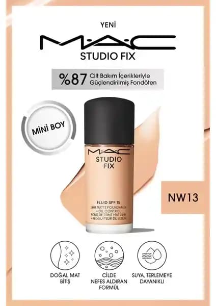 Mac Studio Fix Fluid SPF 15 Mini Mat Fondöten İncelemesi ve Kullanım Detayları