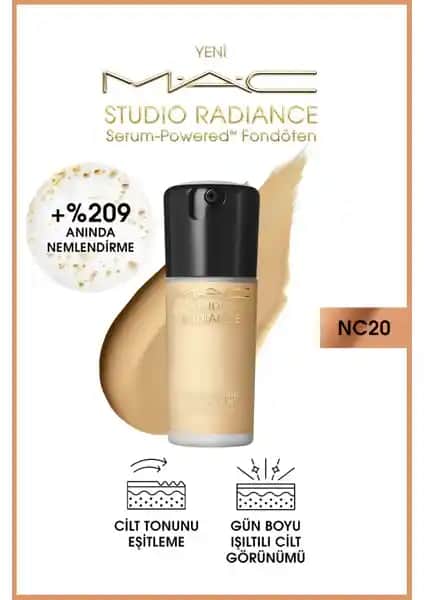 MAC Studio Radiance Serum-Powered Fondöten: Doğal Işıltı ve Cilt Bakımı Bir Arada