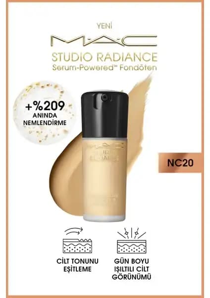 MAC Studio Radiance Serum-Powered Fondöten: Doğal Işıltı ve Cilt Bakımı Bir Arada