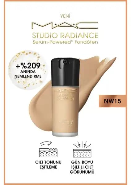 MAC Studio Radiance Serum-Powered Fondöten: Doğal Işıltı ve Sağlıklı Cilt İçin Modern Makyaj Çözümü