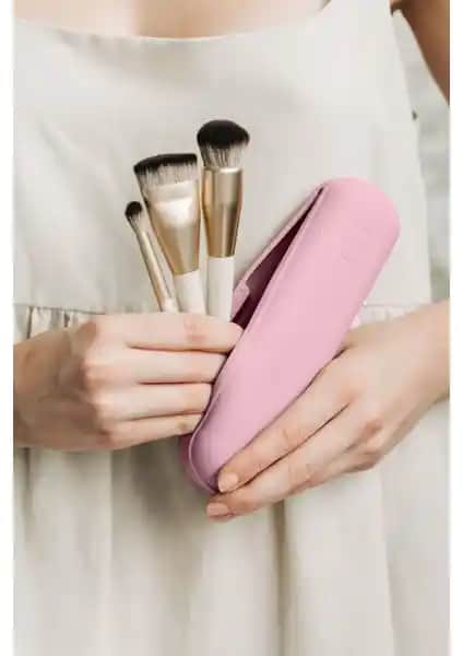 Mama Stuff Silikon Makyaj Fırçası Seyahat Çantası Büyük Boy ile Güvenli ve Pratik Saklama