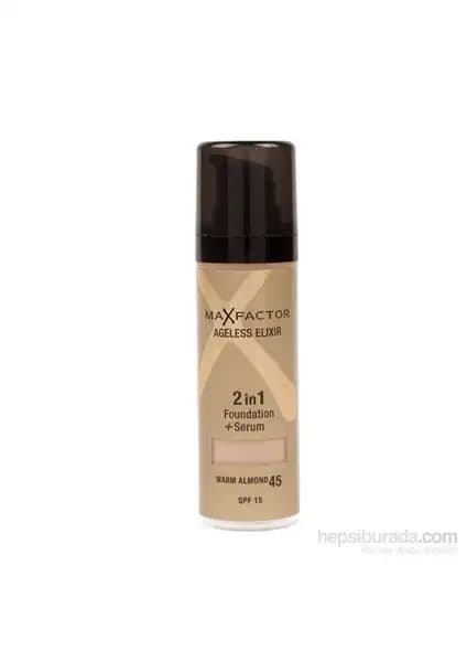 Max Factor Ageless Elixir 2'si 1 Arada Fondöten ve Serum Cilt Bakımı ve Makyaj Çözümü