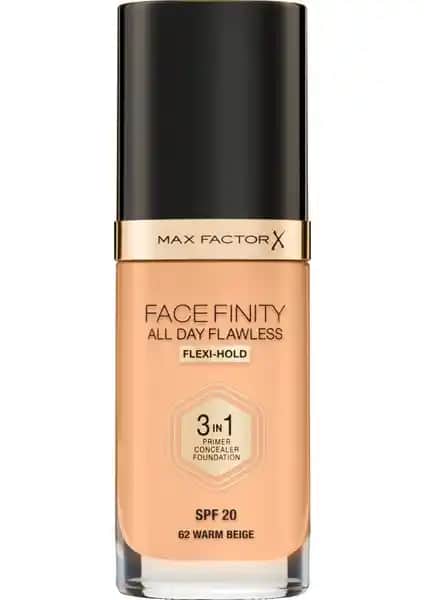 Max Factor Facefinity 3'ü Bir Arada Kalıcı Fondöten İncelemesi ve Kullanıcı Yorumları