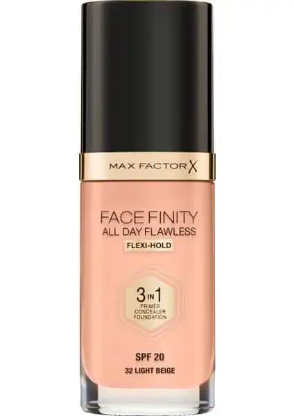 Max Factor Facefinity All Day Flawless Flexi-Hold 3'ü Bir Arada Kalıcı Fondöten Özellikleri