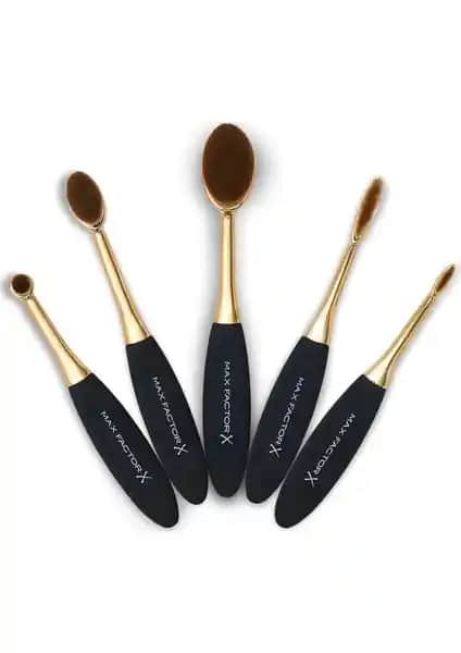 Max Factor Kaşık Makyaj Fırça Seti Profesyonel Uygulamalar için Çok Yönlü Kolleksiyon