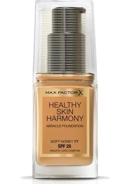 Max Factor Sağlıklı Cilt Uyumlu Fondöten 77 Soft Honey ile doğal ve koruyucu makyaj