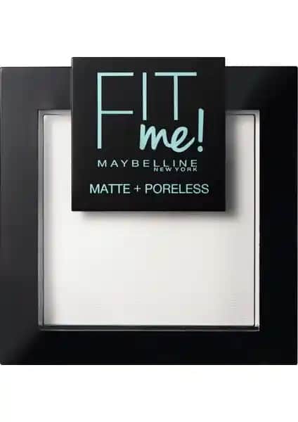Maybelline Fit Me Matte Poreless Pudra ile Doğal ve Mat Görünüm Sağlayan Günlük Makyaj Ürünü