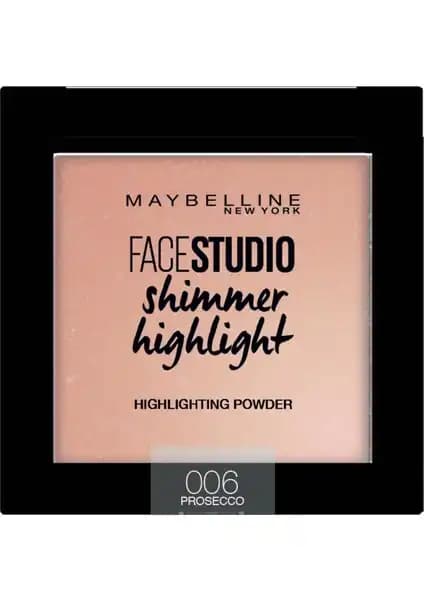 Maybelline New York Face Studio Shimmer Highlight -006 doğal ışıltı ve parlaklık sağlayan aydınlatıcı