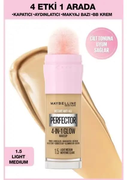 Maybelline New York Instant Perfector Glow 4 Etki 1 Arada Fondöten İncelemesi ve Kullanım Rehberi