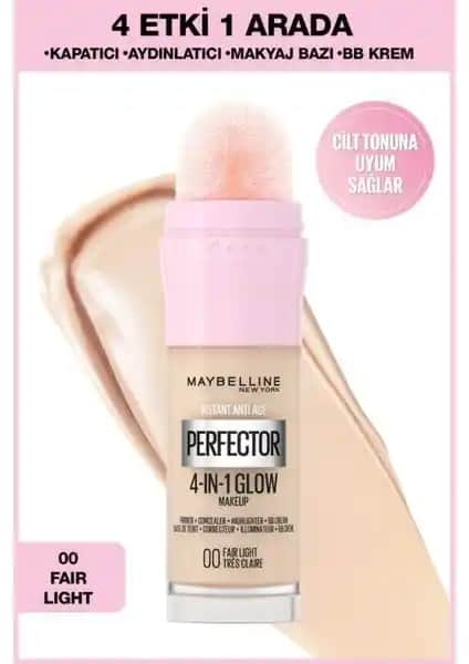 Maybelline New York Instant Perfector Glow: Çok Yönlü ve Doğal Parlaklık Sağlayan Fondöten