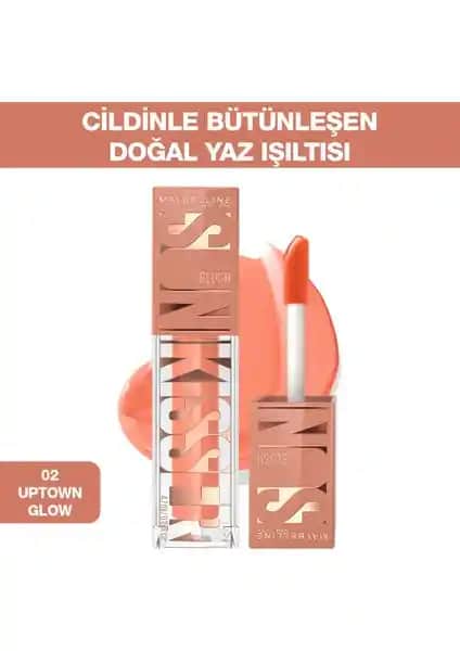Maybelline New York Sunkisser Likit Allık Uptown Glow Kalıcı ve Doğal Yaz Güzelliği İçin