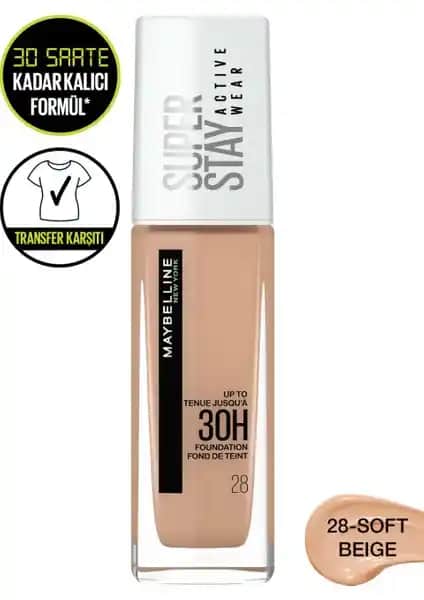 Maybelline New York Superstay Active Wear Fondöten: Uzun Süreli ve Dayanıklı Makyaj Çözümü
