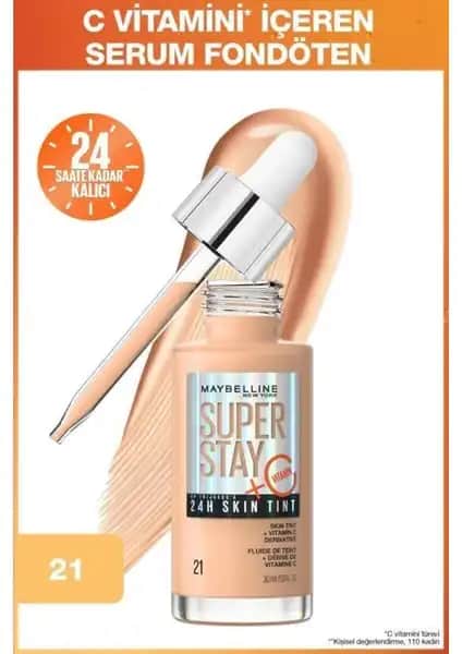 Maybelline Super Stay Skin Tint Fondöten: Doğal ve Uzun Süre Kalıcı Cilt Bakım Makyajı