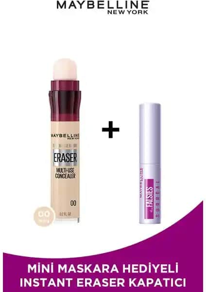 Maybelline Yeni Mini Surreal Maskara ve Anti Age Eraser Kapatıcı Ürünlerinin Detaylı İncelemesi