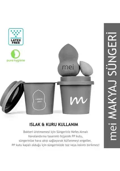 Mei Coffee Cup Hijyenik Makyaj Süngeri ve Pratik Kullanım Özellikleri