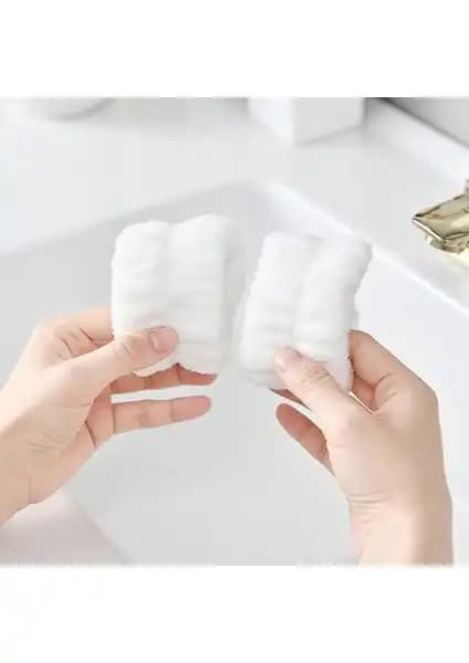 Meşeli Tekstil 2 Adet Süper Soft Havlu Bilek Yıkama Bandı - Konforlu ve Pratik Cilt Bakımı Çözümü