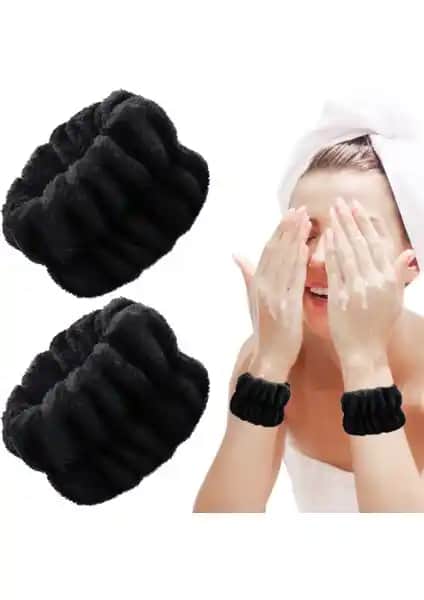 Meşeli Tekstil Süper Soft Havlu Bilek Yıkama Bandı Cilt Temizliği ve Hijyen İçin