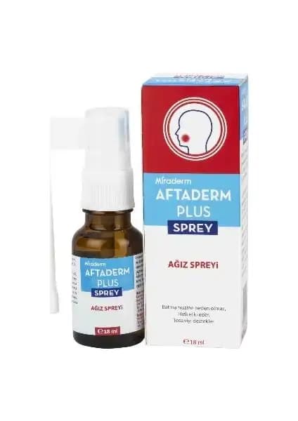 Miraderm Aftaderm Plus Sprey ile Ağız Yarası ve Tahrişlere Doğal Çözüm