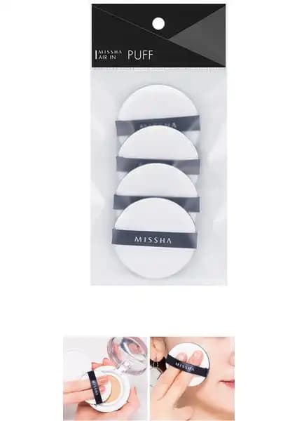 MISSHA Air In Puff Makyaj Süngeri 4'lü Paket Yüksek Performans ve Doğal Sonuçlar İçin