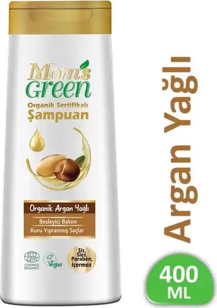 Mom's Green Organik Argan Yağlı Şampuan: Doğal ve Etik Saç Bakım Ürünü