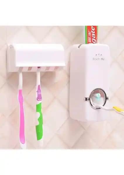 Mottürk Diş Macunu Sıkacağı ve Fırça Tutucu Seti Günlük Hijyen İçin Pratik Çözüm