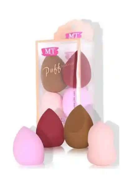 MT Makeuptime Armut Sünger 4'lü Seti Yumuşak ve Pratik Makyaj Süngeri Seçeneği