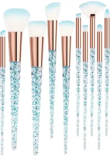 MÜJGAN 10'lu Makaj Fırça Seti: Şık ve Fonksiyonel Tasarım ile Profesyonel Kullanım