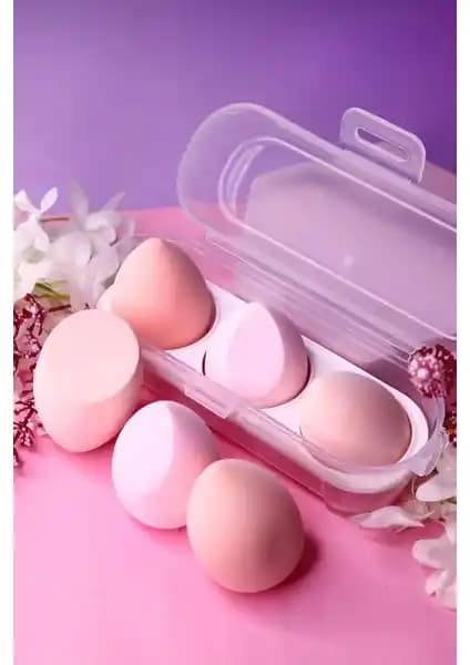 MUJGAN 3'lü Standlı Makyaj Süngeri Seti ile Kusursuz Makyaj Sonuçları Elde Edin