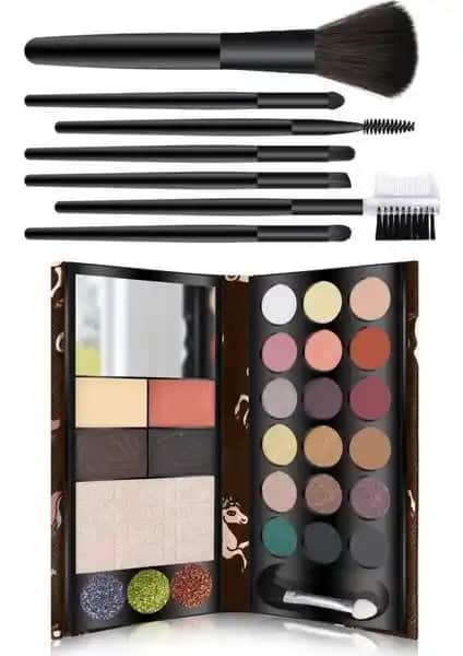 MUJGAN 7'li Fırça Seti ve Şık Cüzdan ile Makyaj Deneyiminizi Geliştirin