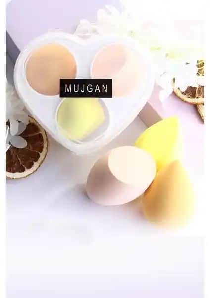 MUJGAN Kalpli 3'lü Standlı Sünger ile Makyaj Uygulamalarında Pratiklik ve Kalite