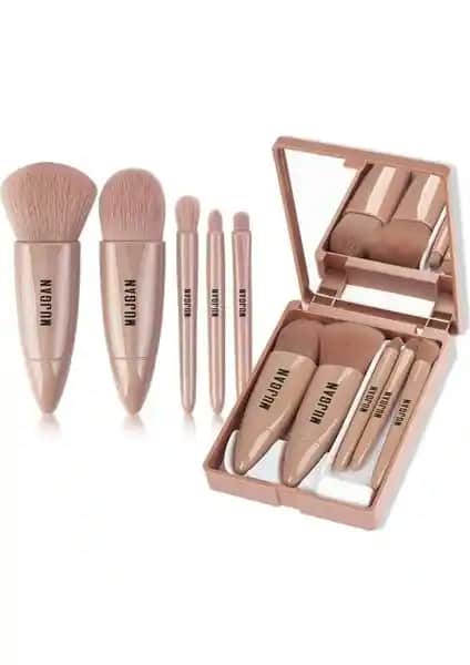 Mujgan Profesyonel Taşınabilir Aynalı Makyaj Fırça Seti ile Makyaj Deneyiminizi Geliştirin