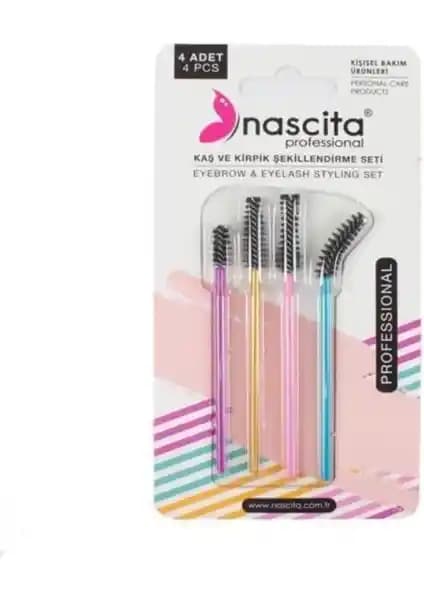 Nascita Kaş ve Kirpik Şekillendirme Seti 4'lü: Pratik ve Çok Fonksiyonlu Makyaj Aksesuarları