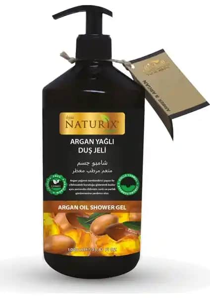 Naturix Organik Argan Yağlı Duş Jeli: Doğal ve Nemlendirici Cilt Temizliği İçin Uygun Çözüm