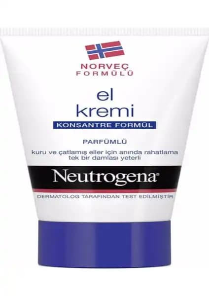 Neutrogena Konsantre Formül Parfümlü El Kremi: Yoğun Nemlendirme ve Koruma Sağlayan Ürün