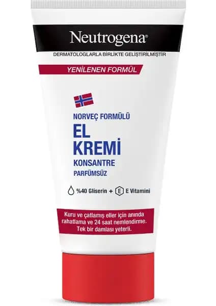 Neutrogena Norveç Formülü El Kremi: Günlük Kullanım İçin Güçlü ve Hassas Ciltlere Uygun Çözüm