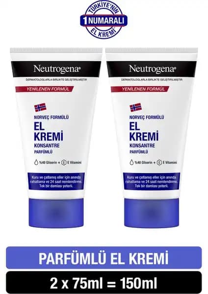 Neutrogena Norveç Formülü El Kremi: Yoğun Bakım ve Hızlı Emilim Özelliğiyle Güvenilir