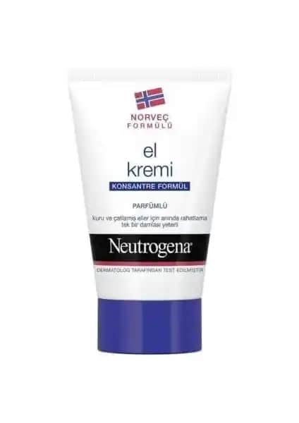 Neutrogena Parfümlü El Kremi 50 ml - Etkili Nemlendirme ve Hoş Koku Sağlayan Cilt Bakım Ürünü