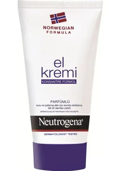Neutrogena Parfümlü El Kremi 50 ml: Yoğun Nemlendirme ve Kuruluk Önleyici Özellikler