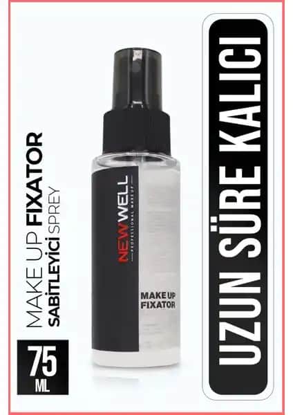New Well Make Up Fıxator 75 ml: Uzun Süre Kalıcı ve Koruyucu Makyaj Spreyi
