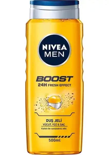 Nivea Men Boost Duş Jeli: Erkeksi Ferahlık ve Temizlik için Günlük Bakım Ürünü