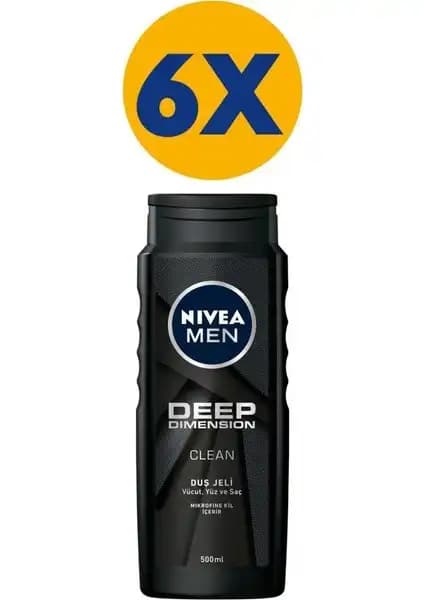 Nivea Men Deep Dimension Duş Jeli Erkekler İçin Derin Temizlik ve Ferahlık Sunar
