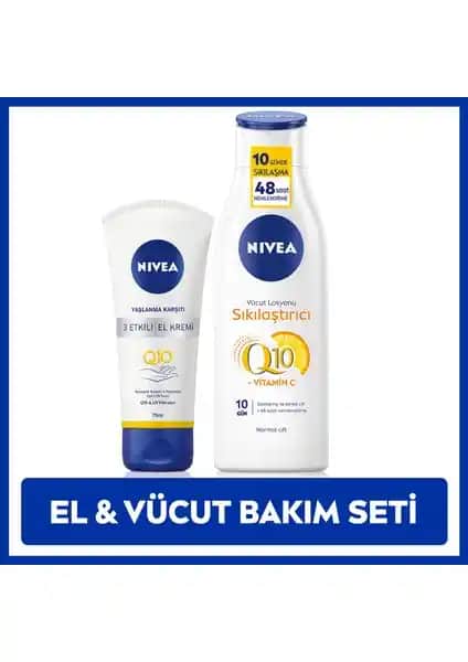 Nivea Q10 ve C Vitamini İçeren Sıkılaştırıcı Vücut Losyonu ve Yaşlanma Karşıtı El Kremi Ürün Tanıtımı