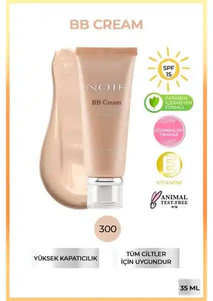 Note BB Krem Doğal Görünüm Sağlayan Hafif Kapatıcılık ve SPF 15 İçeren Günlük Kullanım Ürünü