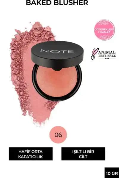 Note Cosmetics Fırınlanmış Baked Blusher ile Doğal ve Işıltılı Cilt Görünümü