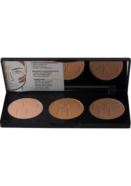 Note Cosmetics Kontür Paleti 02 Medium To Dark Yüz Hatlarını Vurgulayan Çok Yönlü Makyaj Seti