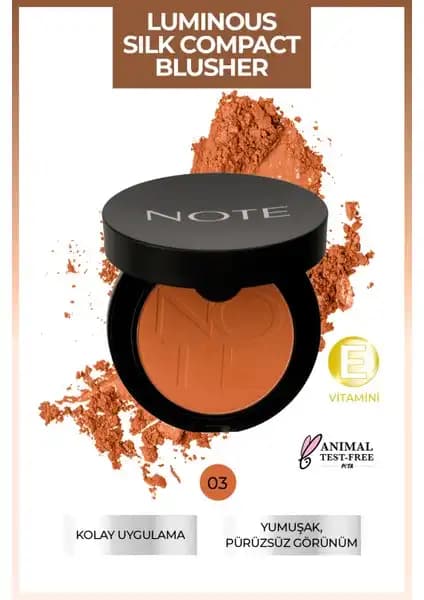 Note Cosmetics Luminous Silk Compact Blusher ile Doğal ve Parlak Makyaj Deneyimi