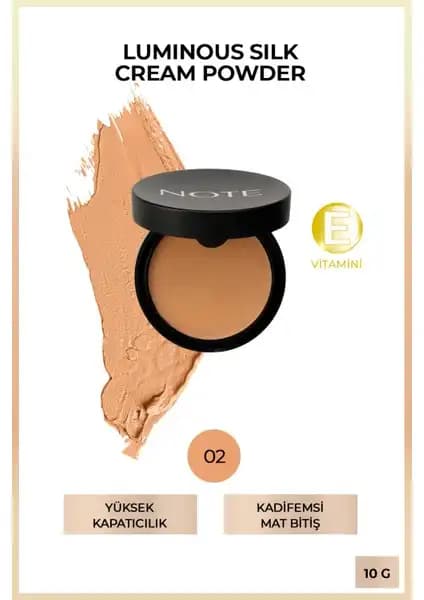 Note Cosmetics Luminous Silk Cream Powder Fondöten: Yüksek Kapatıcılık ve Doğal Görünüm Sunar