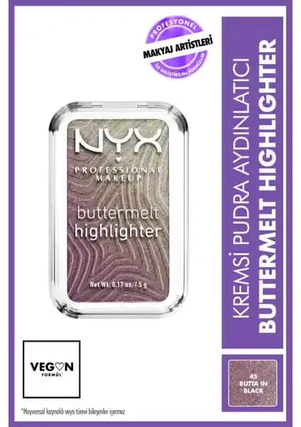 NYX Buttermelt Highlighter Kremsi Pudra - Doğal ve Parlak Makyaj İçin Üstün Seçenek