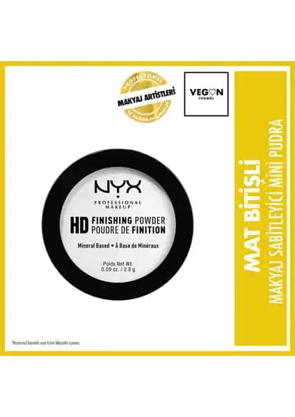 NYX Mini Pudra High Definition Finishing Powder ile Doğal ve Kalıcı Makyaj Sağlayın