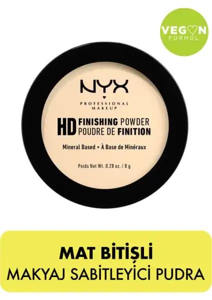 NYX Profesyonel Makyaj Sabitleyici Pudra Banana, Gün Boyu Mat ve Taze Görünüm Sağlar